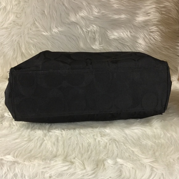 COACH black signature tote diaper bag - Picture 7 of 8
